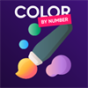 ระบายสีตามตัวเลข สมุดระบายสีคลายเครียด